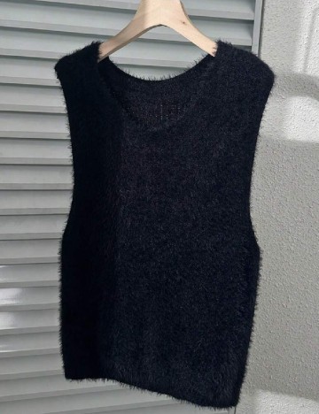 Top SHEIN CURVE, negru