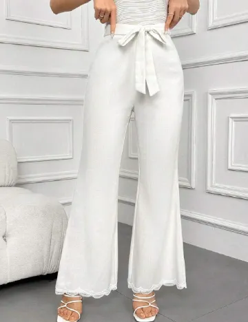 Pantaloni SHEIN, alb