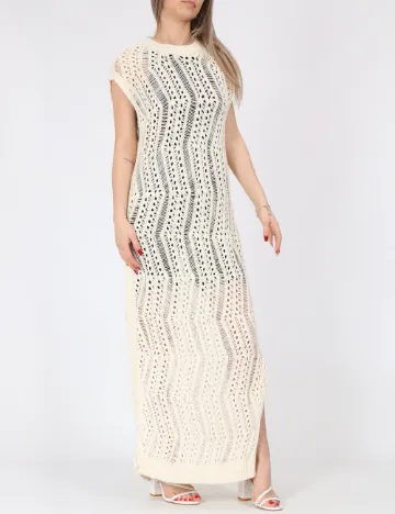 Rochie lunga Vero Moda, crem