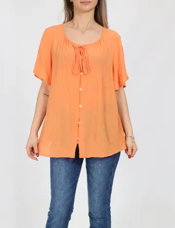 Camasa Vero Moda, portocaliu