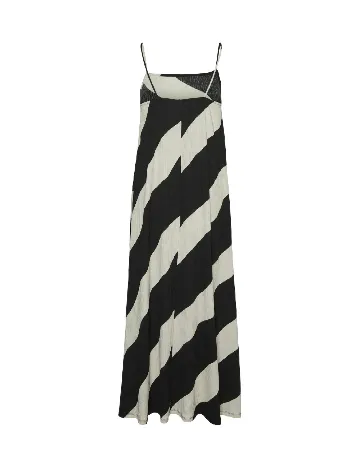 Rochie lunga Vero Moda, alb/negru