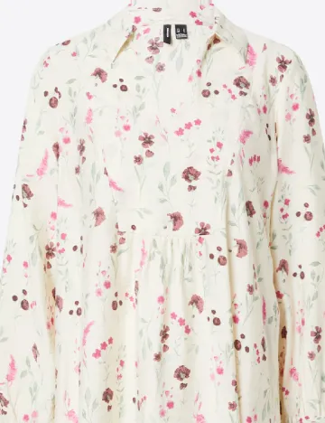Rochie scurta Vero Moda, crem