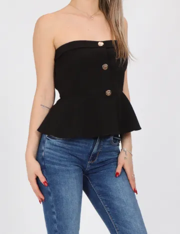 Top Vero Moda, negru