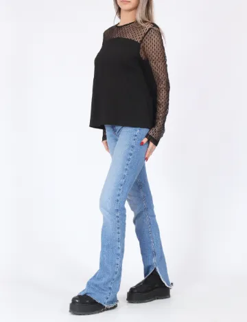 Bluza Pieces, negru