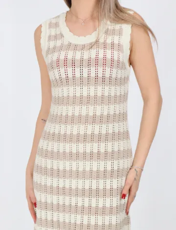 Rochie scurta Noisy May, crem