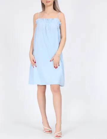 Rochie scurta Pieces, bleu