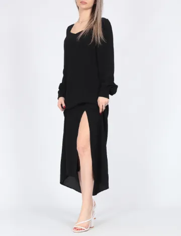 Rochie lunga Only, negru
