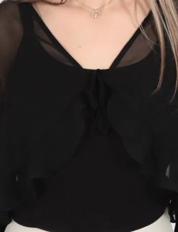 Top Vero Moda, negru