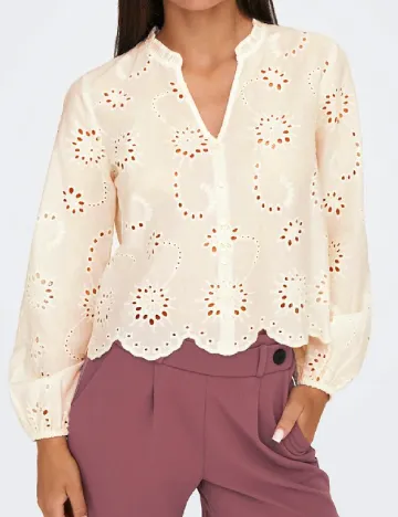 Bluza Jacqueline de Yong, crem