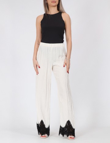 Pantaloni Vero Moda, ecru