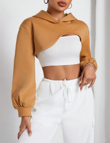 Top SHEIN, maro deschis