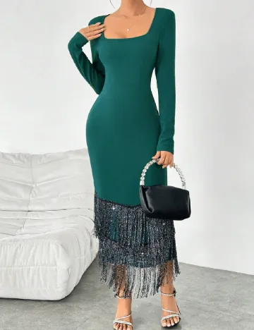 Rochie medie SHEIN, verde
