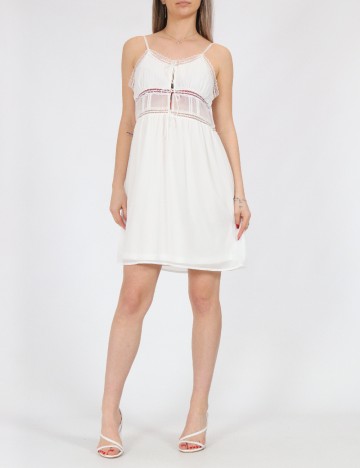 Rochie scurta Noisy May, alb