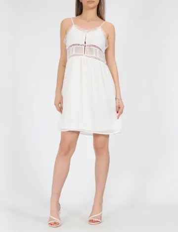 Rochie scurta Noisy May, alb