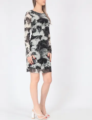 Rochie scurta Jacqueline de Yong, negru/crem