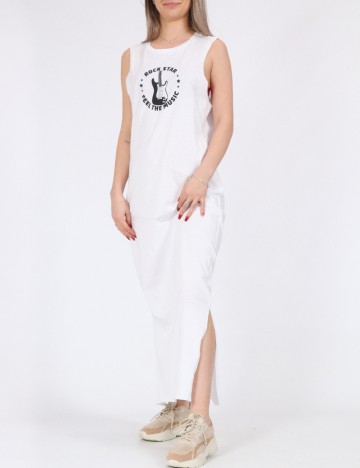 Rochie lunga Noisy May, alb