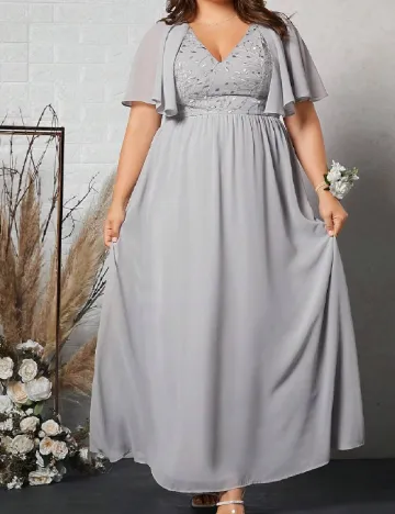 Rochie lunga SHEIN CURVE, gri
