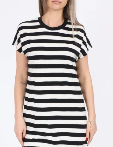 Rochie lunga Jack&Jones, alb/negru