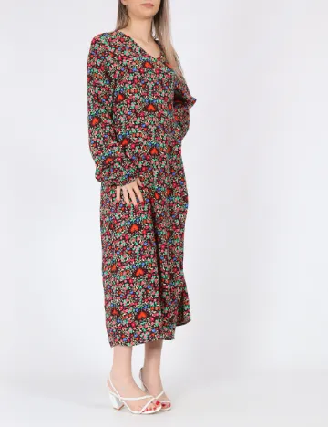 Rochie lunga Pieces, mix culori