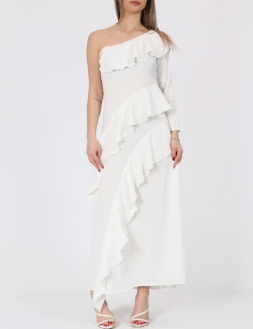 Rochie lunga Vero Moda, alb