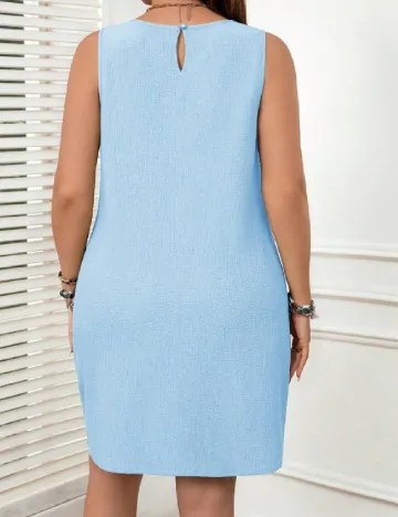 Rochie scurta SHEIN CURVE, albastru