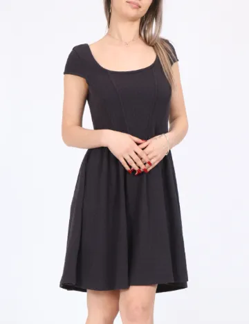 Rochie scurta Noisy May, gri inchis