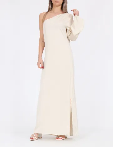 Rochie lunga Vila, crem