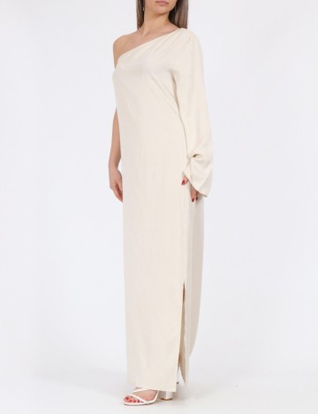 Rochie lunga Vila, crem