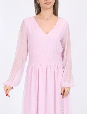 Rochie lunga Vila, roz