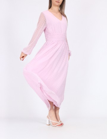 Rochie lunga Vila, roz