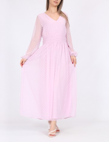 Rochie lunga Vila, roz