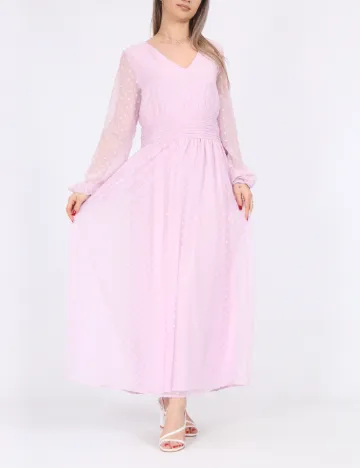 Rochie lunga Vila, roz