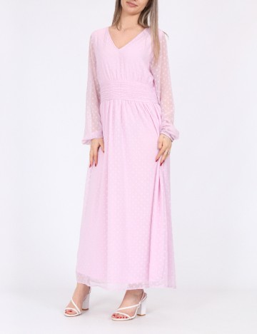 Rochie lunga Vila, roz