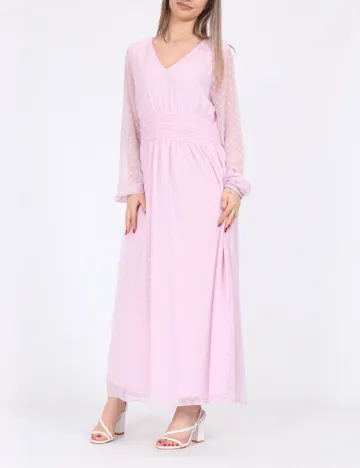 Rochie lunga Vila, roz