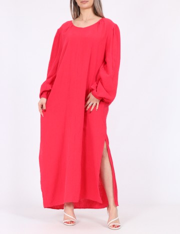 Rochie lunga Pieces, roz