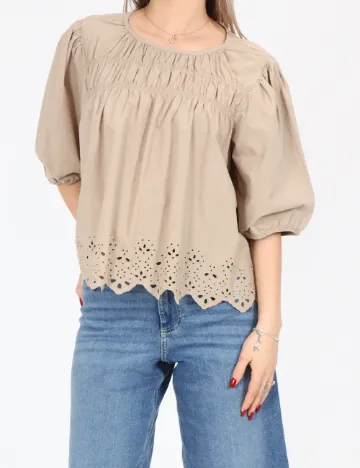 Bluza Pieces, maro