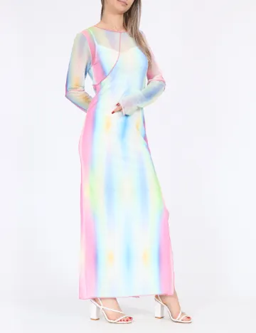 Rochie lunga Noisy May, mix culori