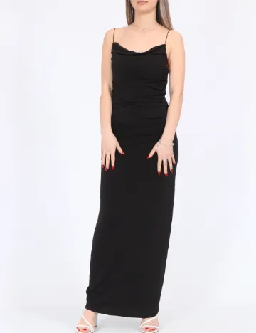 Rochie lunga Only, negru