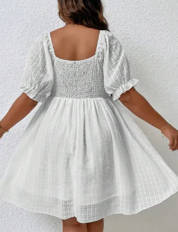 Rochie scurta SHEIN CURVE, alb