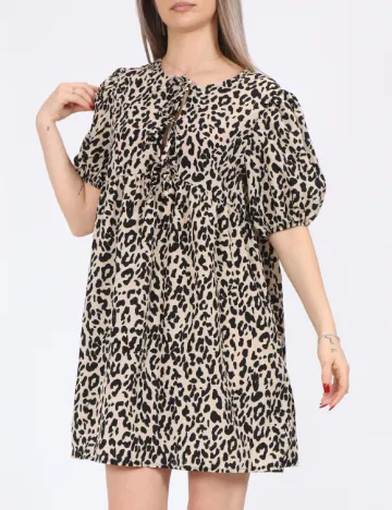 Rochie scurta SHEIN, animal print Animal print