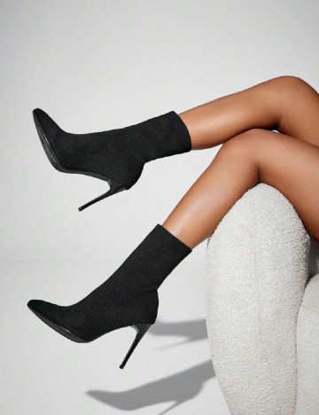 Botine SHEIN, negru