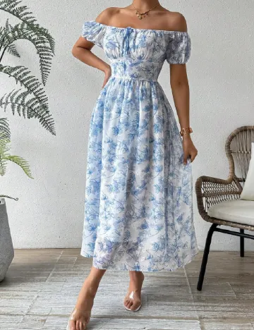 Rochie medie SHEIN, albastru Albastru