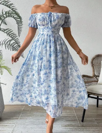 Rochie medie SHEIN, albastru Albastru