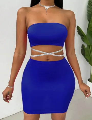 Rochie scurta SHEIN, albastru