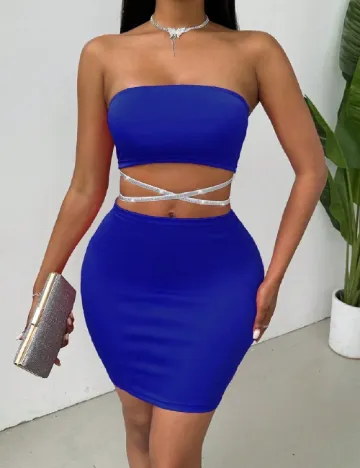 Rochie scurta SHEIN, albastru