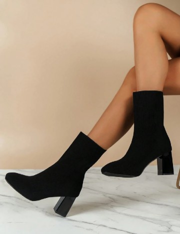 Botine SHEIN, negru