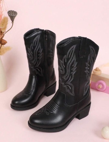 Cizme Shein Kids, negru