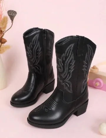 Cizme Shein Kids, negru