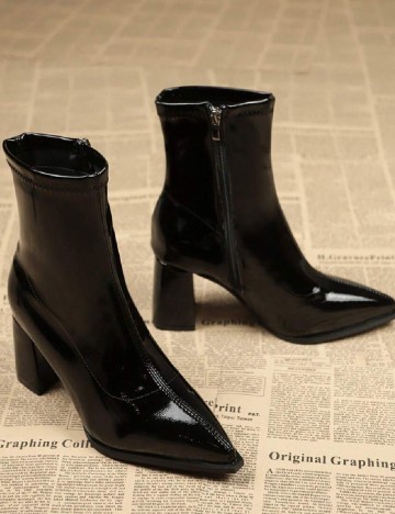 Botine SHEIN, negru