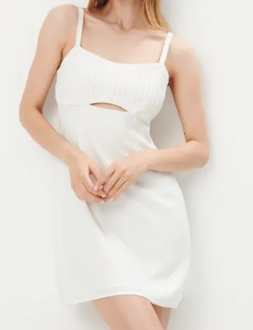 Rochie scurta Mohito, alb